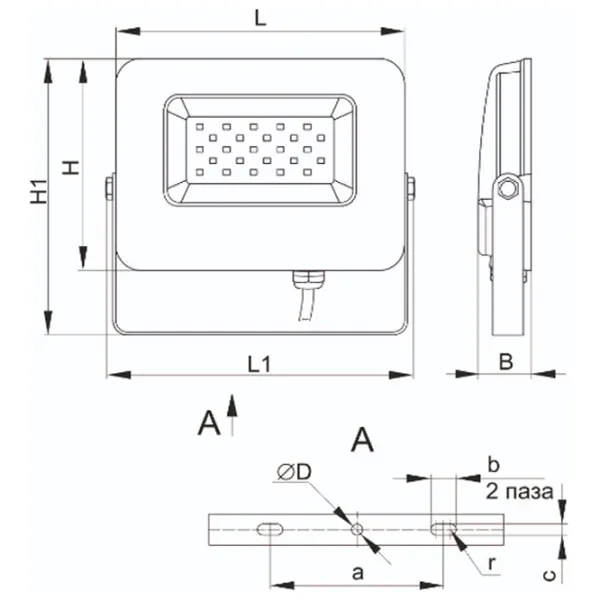 Прожекторы IEK СДО 07-20B Белый / 200 lm photo 4 Прожекторы IEK СДО 07-20B Белый / 200 lm photo 4