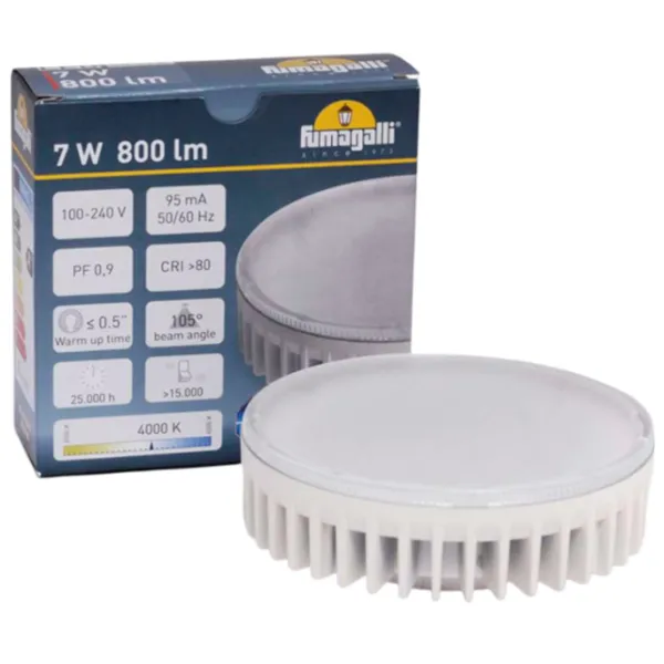 Bec LED Fumagalli H2LEDG53  GX53 / 20 W / 4000 K / 800lm / White photo 3