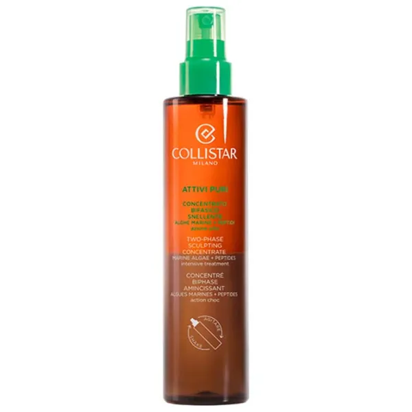 Спрей для тела для женщин Collistar Attivi Puri Two-Phase Sculpting Concentrate Marine Algae + Peptides 0.2л / Освежающий  photo 1