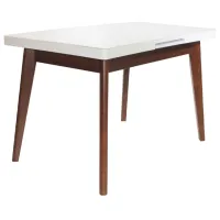 Кухонный стол раскладной DecoPrim MG-A06 МДФ/ Белый