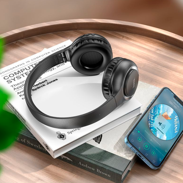 Căști Hoco W41 Silver Black Fără fir/ Personal photo 3 Căști Hoco W41 Silver Black Fără fir/ Personal photo 3