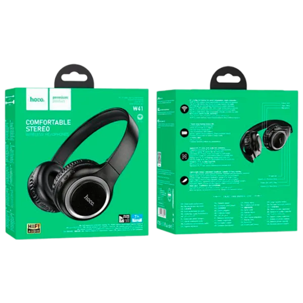 Căști Hoco W41 Silver Black Fără fir/ Personal photo 4 Căști Hoco W41 Silver Black Fără fir/ Personal photo 4