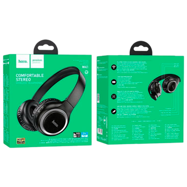 Căști Hoco W41 Silver Black Fără fir/ Personal photo 4 Căști Hoco W41 Silver Black Fără fir/ Personal photo 4