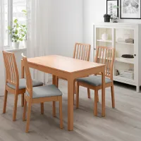 Кухонный стол раскладной Ikea Ekedalen ДСП/ Коричневый photo 3