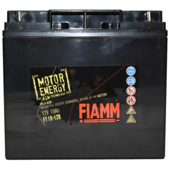 Аккумулятор для мотоцикла Fiamm FT19-12B 200A / 19 Ач  photo 1
