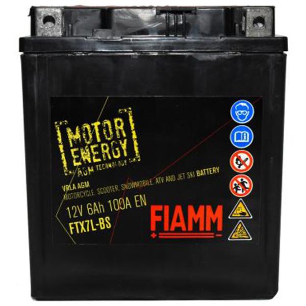 Аккумулятор для мотоцикла Fiamm FTX7L 100A / 6 Ач  photo 1