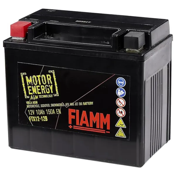 Аккумулятор для мотоцикла Fiamm FTX12-12B 150A / 10 Ач  photo 1