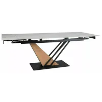 Masă de bucătărie extensibilă Signal Genesis Ceramică/ White photo 4