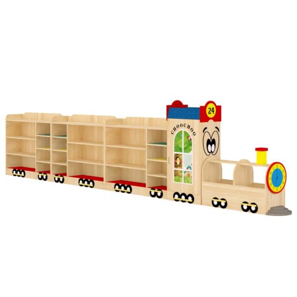Стеллаж Tisam BNX 3004 127 x 526 x 35см cm / МДФ / Wood photo 1