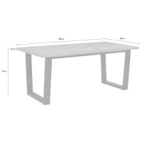 Masă de bucătărie Home Affaire 5496058 MDF/ Brown photo 4