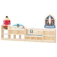 Стеллаж Tisam BNX 7311 135 x 286 x 30см cm / ЛДСП / Дуб cонома