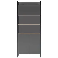 Etajeră Deco Urban 90 Double Box 210 x 90 x 34 cm / PAL / Gray photo 2