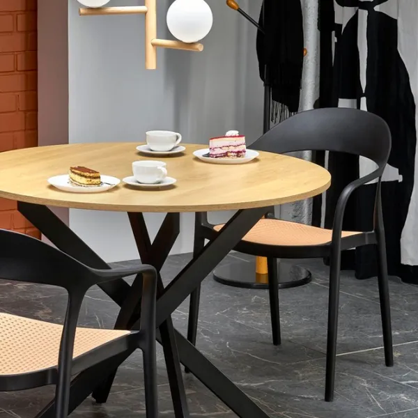 Masă de bucătărie Halmar Edgar 2 MDF/ Golden oak photo 4