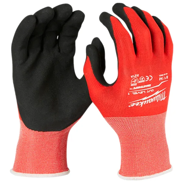 Mănuși de protecție Milwaukee 4932471416 Nitril / Red photo 1