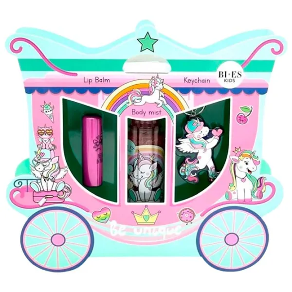 Спрей для тела для девочек Rainbow High Bi-Es Unicorn Body Mist 100ml + Lip Balm + Key Ring 0.1л / Цветочный photo 1