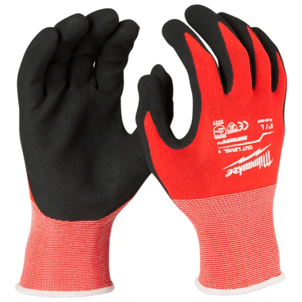 Защитные перчатки Milwaukee 4932471417 Нитрил / Красный photo 1