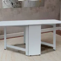 Masă de bucătărie extensibilă Marcel Prod MSP-ALB PAL melaminat/ White photo 2