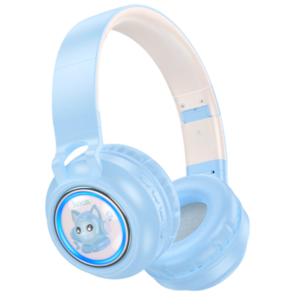 Наушники Hoco W50 Cute Fun White Синий Беспроводные/ Персональный photo 1 Наушники Hoco W50 Cute Fun White Синий Беспроводные/ Персональный photo 1
