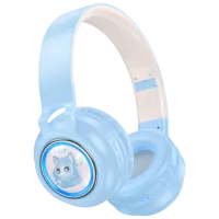 Наушники Hoco W50 Cute Fun White Синий Беспроводные/ Персональный