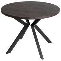 Кухонный стол раскладной Mebel Elite Lukas 250 МДФ/ Черный