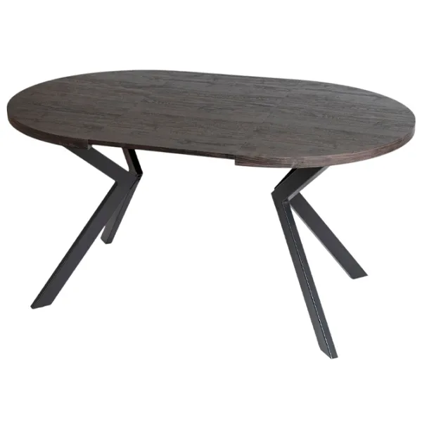 Masă de bucătărie extensibilă Mebel Elite Lukas 250 MDF/ Black photo 2