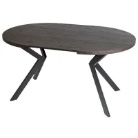 Masă de bucătărie extensibilă Mebel Elite Lukas 250 MDF/ Black photo 2