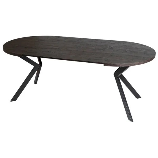 Masă de bucătărie extensibilă Mebel Elite Lukas 250 MDF/ Black photo 3