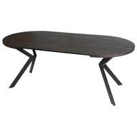 Masă de bucătărie extensibilă Mebel Elite Lukas 250 MDF/ Black photo 3