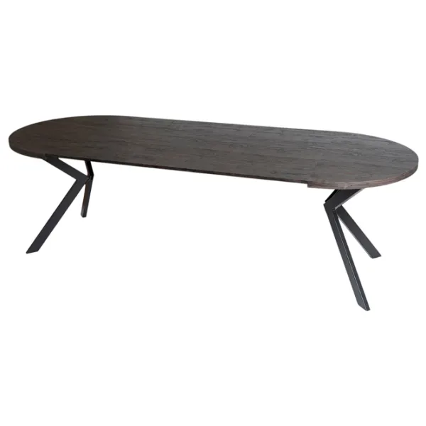 Masă de bucătărie extensibilă Mebel Elite Lukas 250 MDF/ Black photo 5