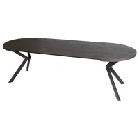 Masă de bucătărie extensibilă Mebel Elite Lukas 250 MDF/ Black photo 5