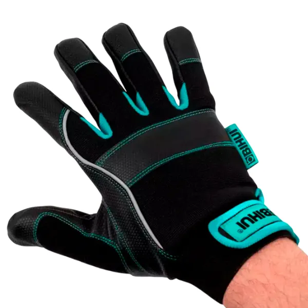 Mănuși de protecție BIHUI TGAVXL Bumbac / Black-Blue photo 2