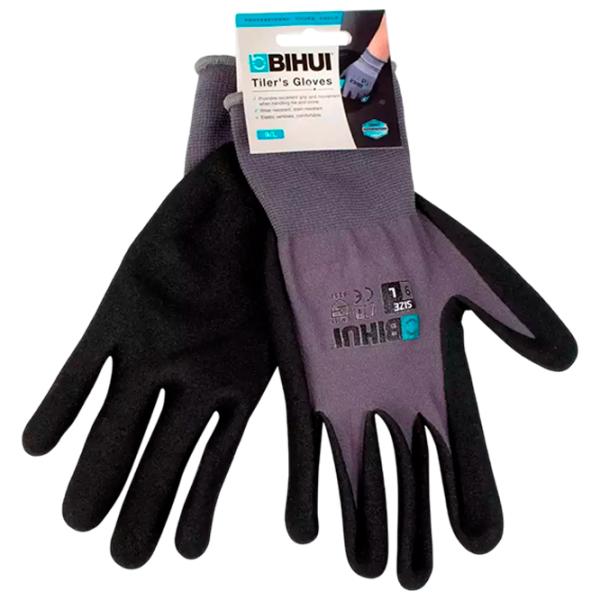 Mănuși de protecție BIHUI TGDL Poliester / Gray-Black photo 1