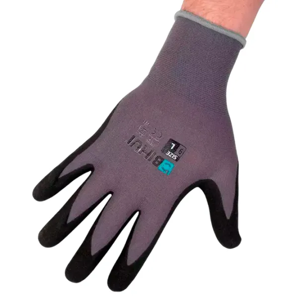 Mănuși de protecție BIHUI TGDL Poliester / Gray-Black photo 2