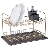 Uscătoare pentru veselă Teknotel KB007 Metal / Gold-Black