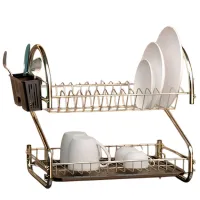 Uscătoare pentru veselă Teknotel KB018 Metal / Gold