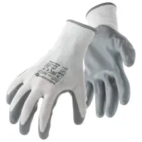 Mănuși de protecție Hoegert HT5K754-10-W Poliester / White-Gray