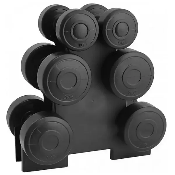 Гантель TheWay Fitness FIT-ADB12  12 кг / Количество в наборе - 6 photo 1