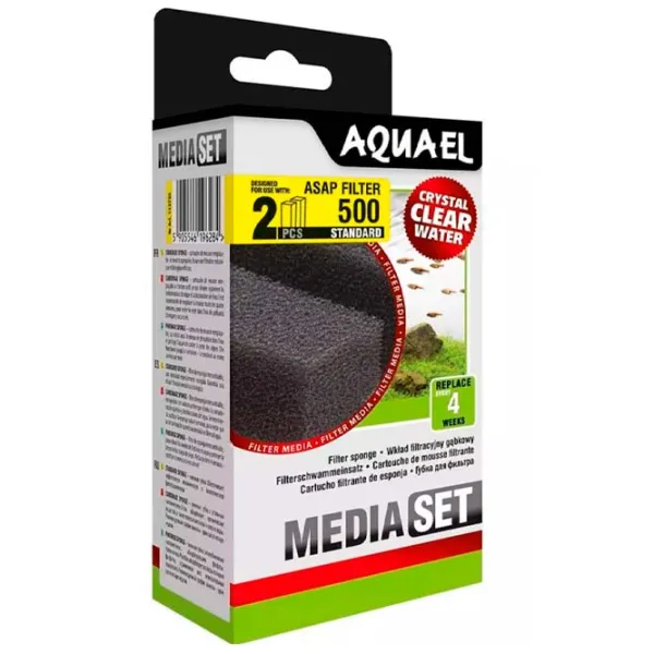 Губка для фильтра Aquael ASAP 500 Standart (2pcs)  photo 1 Губка для фильтра Aquael ASAP 500 Standart (2pcs)  photo 1