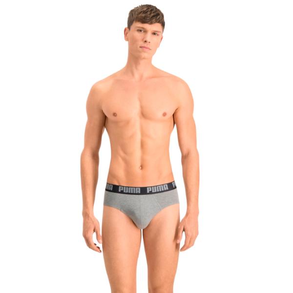 Tрусы для мужчин Puma Basic Brief 2P XL / Тёмно-серый photo 1