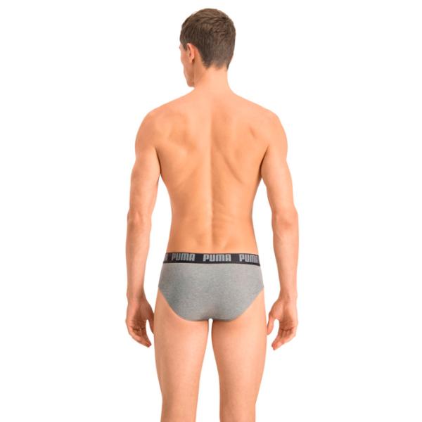 Tрусы для мужчин Puma Basic Brief 2P XL / Тёмно-серый photo 2