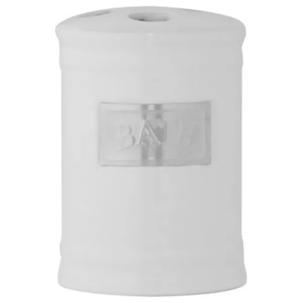 Pahar pentru periuțe de dinți Axentia Lion Ceramică / White / Pe masă photo 1 Pahar pentru periuțe de dinți Axentia Lion Ceramică / White / Pe masă photo 1