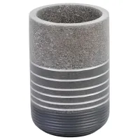 Стакан для зубных щёток Axentia Salta Полирезин / Серый / На столе