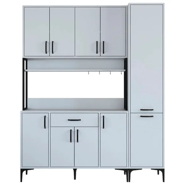 Кухня Mirage Meble JE134 ДСП меламин / Матовый черный photo 1