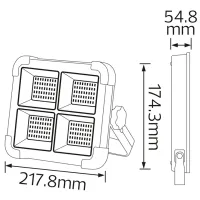 Proiector LED Horoz Turbo-400 White / 2391 lm photo 4