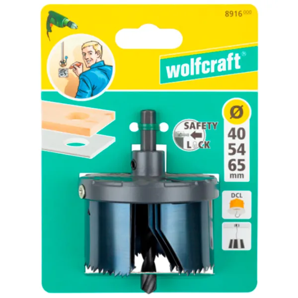 Набор коронок Wolfcraft 8916000 Металл / Шестигранник  photo 5