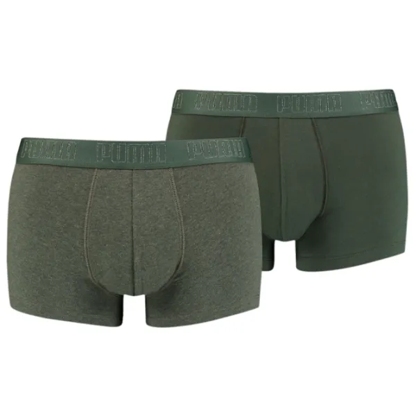Сhiloţi pentru bărbați Puma Basic Trunk 2P XL / Green Melange photo 1