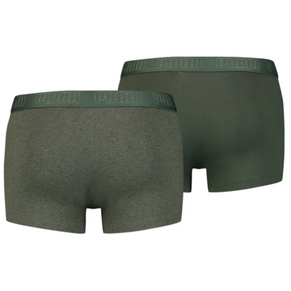 Сhiloţi pentru bărbați Puma Basic Trunk 2P XL / Green Melange photo 2