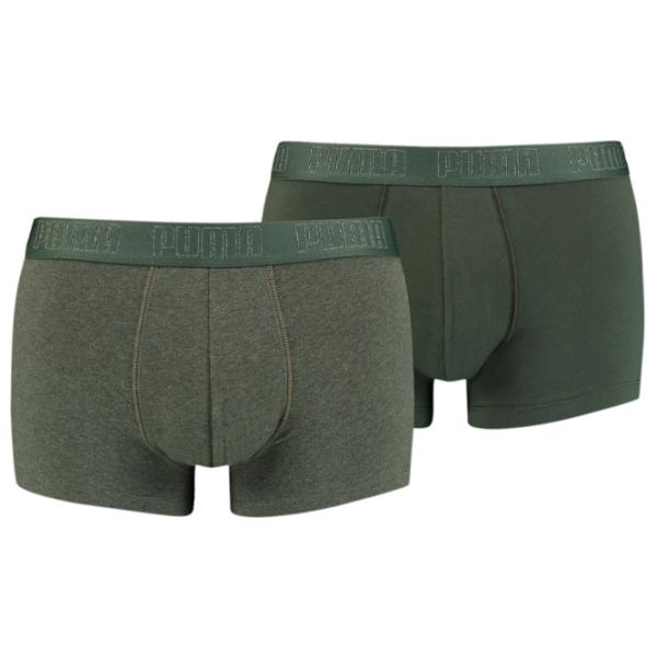 Сhiloţi pentru bărbați Puma Basic Trunk 2P M / Green Melange photo 1