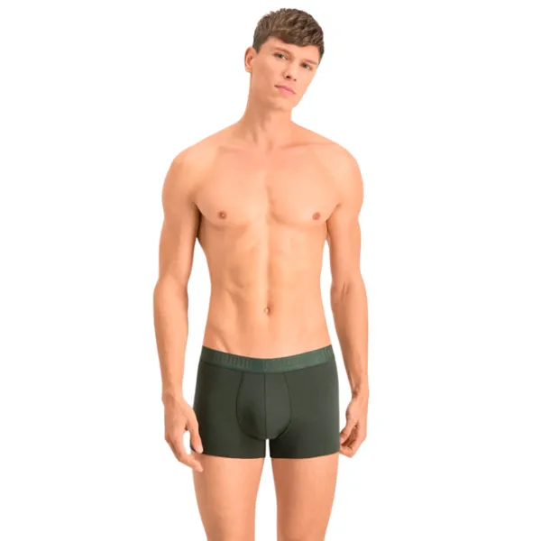 Сhiloţi pentru bărbați Puma Basic Trunk 2P M / Green Melange photo 3