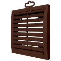 Вентиляционная решетка ЭРА 1515РРH Пластик / Коричневый